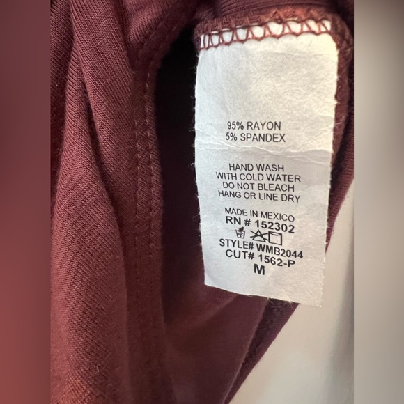 Long sleeve body suit - Maroon - Picture 3 of 5